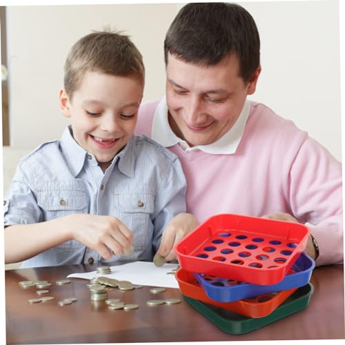 Bandejas plásticas para clasificar monedas DOITOOL 4 pcs miniatura 4