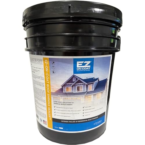 EZ On Coat Professional Roof Shingle Sealant – 4.75 Gallon,