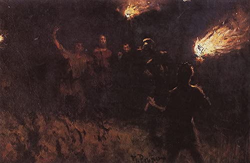 Tableau L'Arresto Di Cristo Il'ya Repin 60x90cm pour décoration