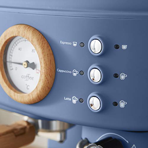 Swan-Nordic-One-Touch-Espresso-Machine-Blue-15-Bars-of-Pressure-Milk-Frothing-Steamer-17L-Tank-Scandi-style-SK22150BLUN