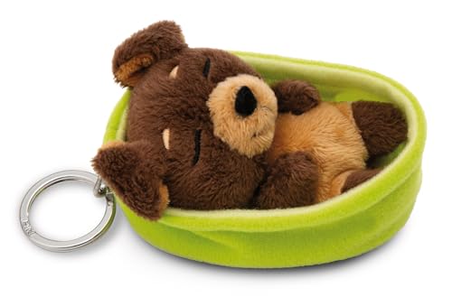 NICI Schlüsselanhänger Sleeping Pets Hund dunkelbraun