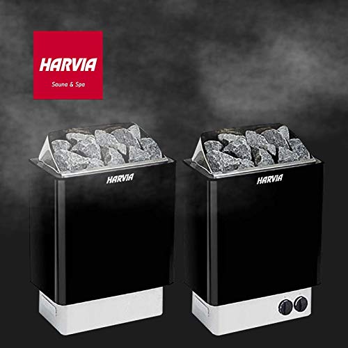 Preisvergleich Produktbild Harvia Saunaöfen Kip Schwarz - 8.0 kW, Steuereinheit: Eingebaut