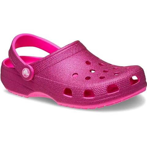 Crocs Classic Glitter Clog in Pink Crush Cover