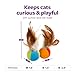 SmartyKat Flutter Balls Catnip Plush and Feather Cat Toys, Erratic Motion for Batting & Pouncing Fun for Cats & Kittens, Set of 2