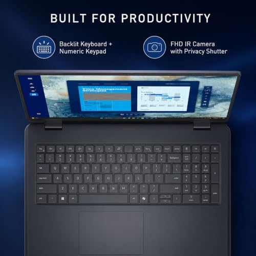 Image of Dell Pro 16 PC16250 Business Laptop, 16 inch FHD+ IPS Anti-Glare Display, Intel Core 5 120U, 64GB DDR5 RAM, 2TB NVMe SSD, Backlit Numeric Keyboard, Thunderbolt 4, Wi-Fi 6E, Windows 11 Pro