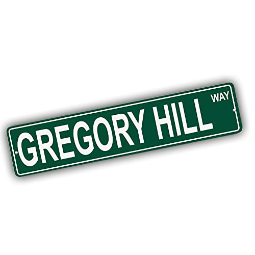 Brotherhood Aluminum Street Sign for Gregory Hill - Colorado Man Cave Decor