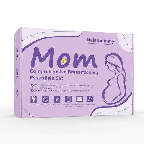 Image of Breastfeeding Essentials Kit for Nursing Moms - Manual Breast Pump, Nipple Shields, Milk Collectors, Breastmilk Storage Bags, Soothing Gel Pads for Breastfeeding Newborn Relief for Sore Nipples 37 Pcs