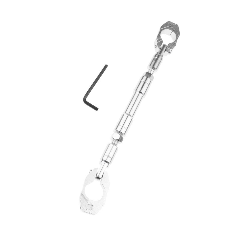 Segolike Adjustable Handlebar Cross Bar for Universal Honda Kawasaki Yamaha Bl - Silver