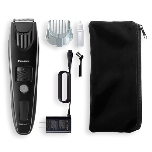 Foto von Panasonic ER-SB40-K803 Bartschneider für Männer, tragbarer, wasserdichter Haarschneider, 20 Längen, fortschrittliche Klingen, Kammaufsatz, kabellos & kabelgebunden, LED-Akkuanzeige, Schwarz