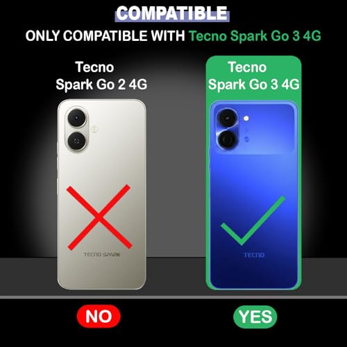 Image of Back Cover Tecno Spark Go 3 4G | MagFit Ring Design (Non-Magnetic) | Shockproof Case | Anti-Slip Grip | Raised Camera Edges | Slim Protective Case for Tecno Spark Go 3 4G (Purple)