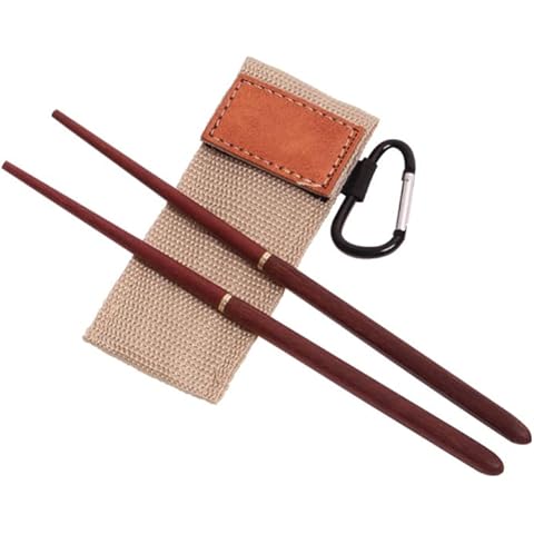 Foldable Chopsticks with Storage Bag Lobster Clasp Folding Chopsticks Comfortable Grip Collapsible Travel Chopsticks for Camping Hiking Work Cover
