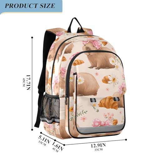 Sac à dos pour ordinateur portable enfants à motif capybara - 4