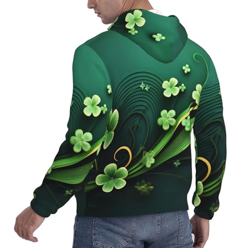 Men's Fleece Pullover Hoodie Long Sleeve Hooded happy st patrick's day Sweatshirt Casual Shirts With Pockets4