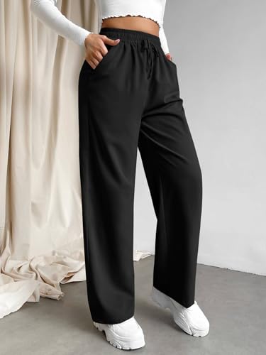 Image of Leriya Fashion High Waist Trousers for Women - Flared Korean Style Formal Pants | Elegant Workwear for Office, College & Events (Available in Plus Size