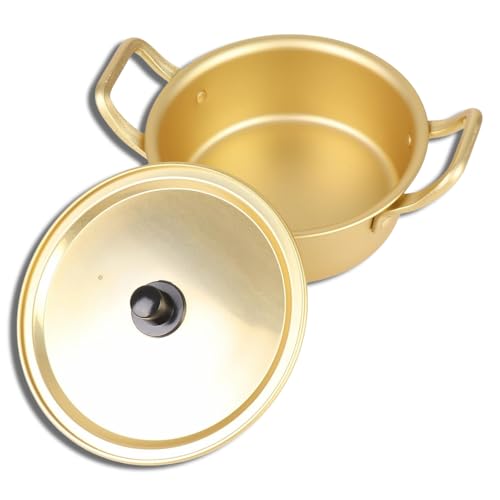 Olla de fideos de ramen coreano, olla de ramen de peso ligero Soutpot de aluminio Calefacción rápida Fily Light Stockpot para cocineros de cocina. (16 cm) Olla de fideos de ramen coreano, olla de ramen de peso ligero Soutpot de aluminio Calefacción rápida Fily Light Stockpot para cocineros de cocina. (16 cm)