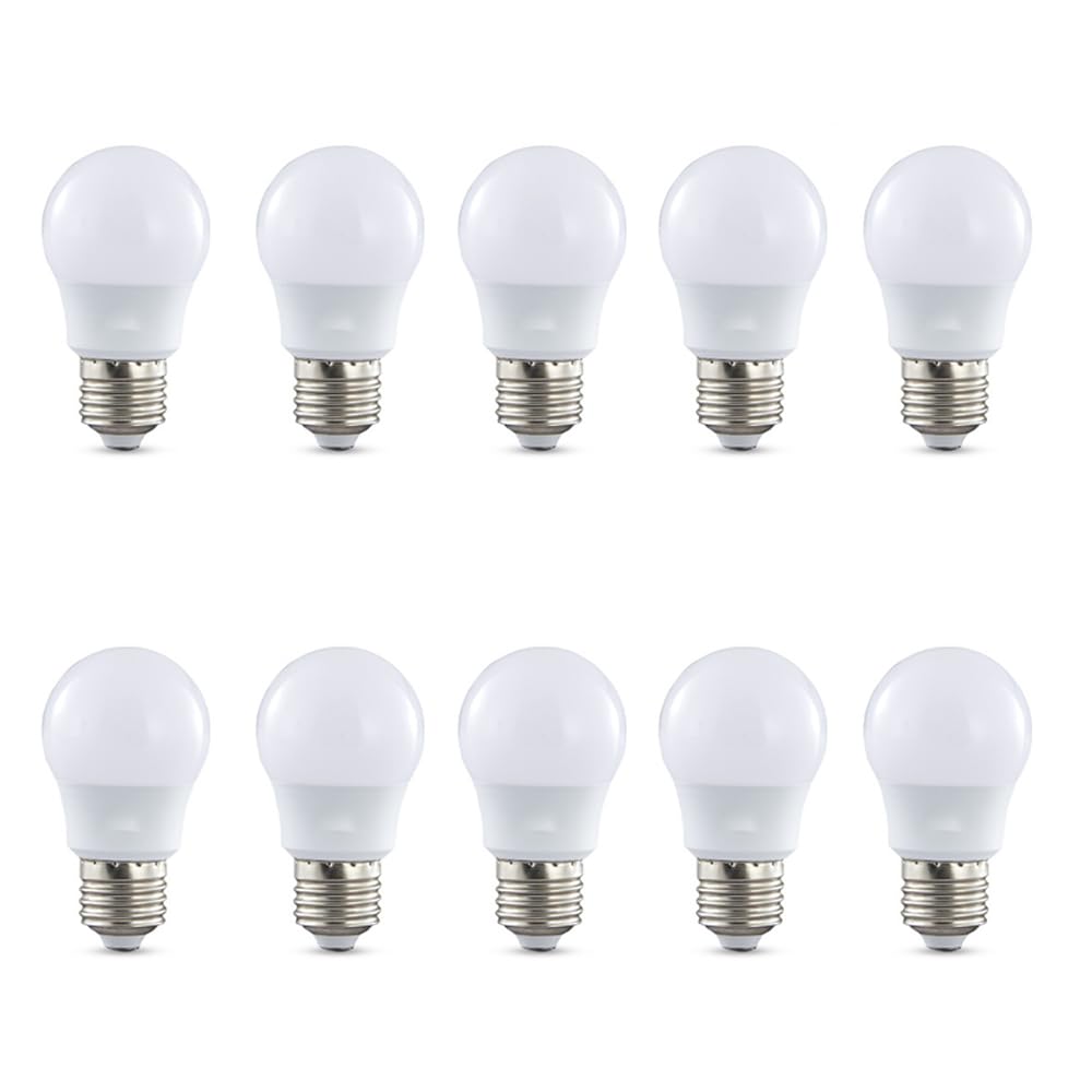 Paquete de 10 Bombillas LED de Aluminio E27, Bombilla LED Blanca cálida E27 de 18 W de Alto Brillo 3000 K, sin Parpadeo, no Regulable, Bombilla de Ahorro de energía de 1800 LM para iluminación