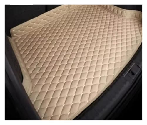 Tapis coffre voiture imperméable en cuir beige pour Prius 2012-2017