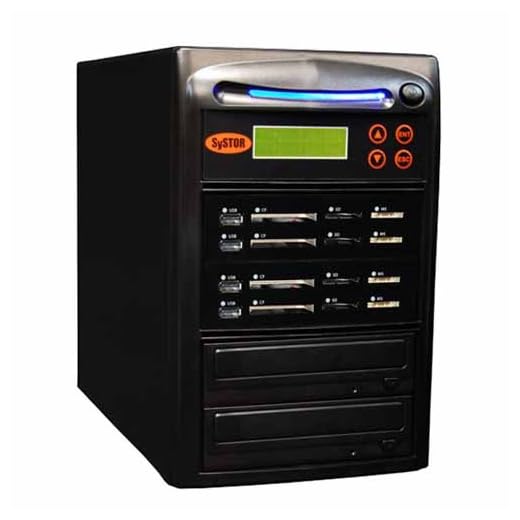 Systor 1:3 All-in-One Combo Flash Drive & DVD Duplicator - Back up USB/SD/CF/MS Flash Media Cards to a Single CD/DVD Disc - SYS-USBSDCF-03