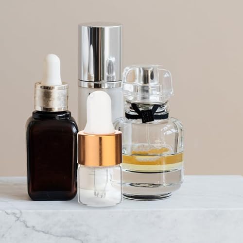 Flacon compte-gouttes en verre 1ml Ciieeo pour huiles essentielles voyage lot de 100