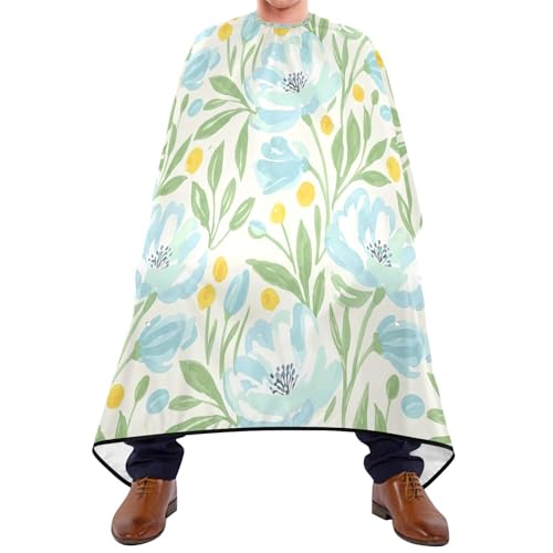 Capa impermeable profesional para corte de cabello con cierre ajustable de broche para barbería y salón