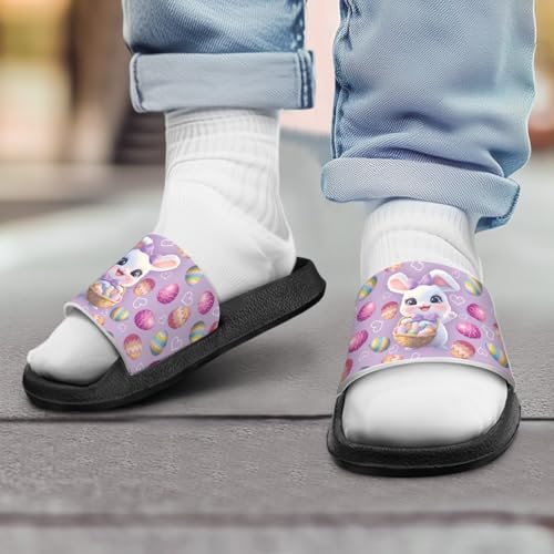 Image of Boy & Girls Slide Sandals Kids Shower Shoes Non Slip Summer Slippers Beach Sandals