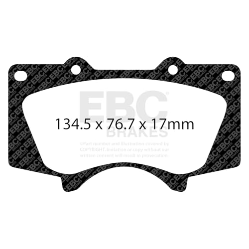 EBC Brakes Yellowstuff 4000 Series Street DP41657R to Fit MITSUBISHI,LEXUS,TOYOTA (AUSTRALIA AND NEW ZEALAND),TOYOTA,TOYOTA COMMERCIAL