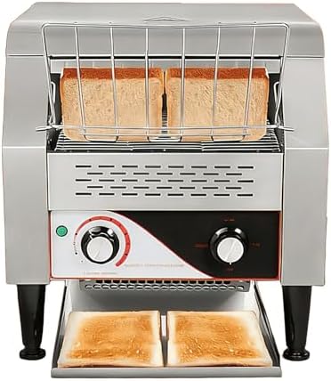 Heavy-Duty Commercial Electric Toaster - 150/300/450 Slices/Hour, 7-Level Stainless Steel Rotating Toaster for Buns, Bagels, Bread & Waffles in Restaurants