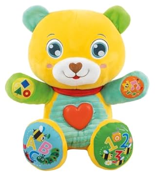 Clementoni Baby Lele Coccole e Parole, Peluche Interattivo Parlante per Bambini di 6+ Mesi, Centro attività Che Stimola Lo Sviluppo Sensoriale e Cognitivo, Lingua Italiana, 17965