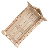 Échelle précise pour un réalisme accru : la porte en bois à l’échelle 1:12 pour maison de poupée votre construction miniature grâce à son échelle authentique et son design réaliste, impressionnant les collectionneurs soucieux du détail. porte miniature vierge, accessoires pour porte de maison de poupée