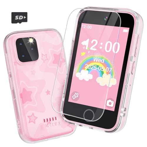 Kids Smart Phone for Girls, 3.5'' Touchscreen Kid Phones Toys for Girls 3 4 5 6 7 8 Years Old,...