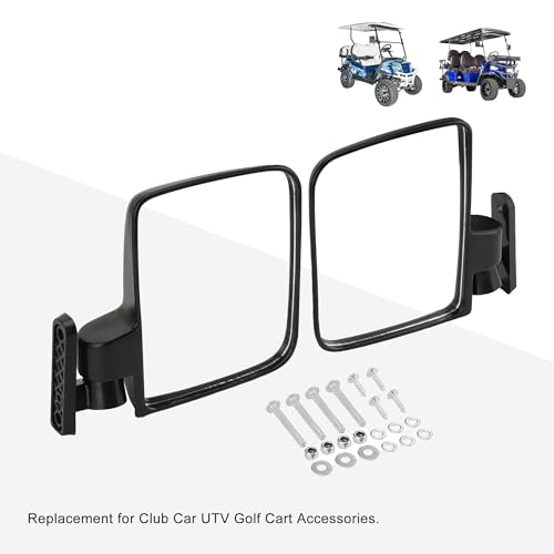 Miniatura 5 de Goofit Espejos Retrovisores Convexos Universales De Montaje Lateral Reemplazo Para Carrito De Golf Reemplazo Para Accesorios De Carrito De Golf Utv
