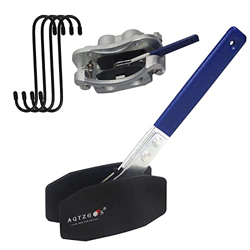 Aqtzgos Brake Caliper Press Fitting Tool Brake Caliper Compression Tool 360° Adjustable, Ratcheting Brake Caliper Piston Expander Tool With 4Pcs Caliper Hook For Brake Piston Disc Brakes（Blue）… #TOP16