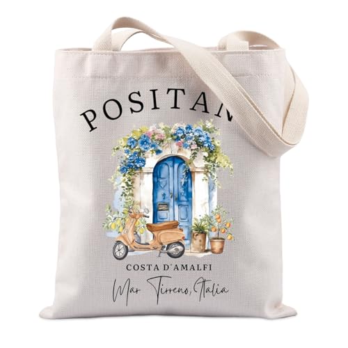 Bolso Tote de Lona Lemon Positano miniatura 1