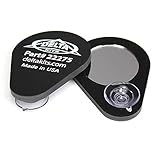 DeltaKits Glass Inspection Mirror with 3 x Magnification- Windshield chip Crack Inspection Mirror