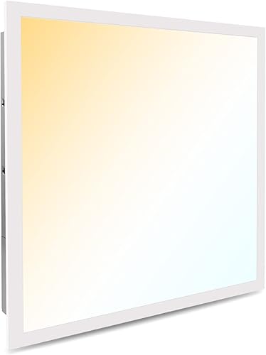 Miniatura 1 de Art3d Luz LED de panel plano de 2 x 2 pies, temperatura de color seleccionable 3CCT 3000K4000K5000K, 0-10V regulable 5500LM luz de techo empotrada,