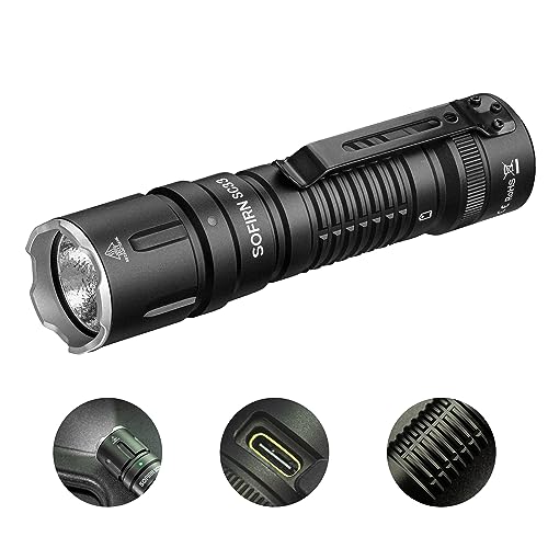 Sofirn SC33 Rechargeable Flashlights, EDC Flashlight High Lumens Super