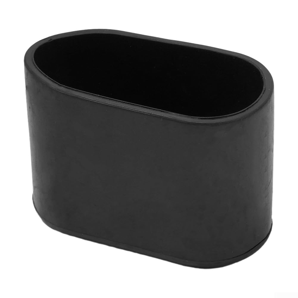 10Pcs Rubber Furniture Pads Oval Shape Table Chair Leg Foot End Caps Floor Protectors Furniture Table Leg Covers for Indoor Home Outdoor Patio Garden Office Chair Leg (Black 20x40mm)
