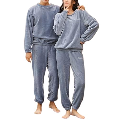 ukal Women and Men's Wool Blend & Fleece Fur, core Velvet Full Length Winter Nightwear Pajama and top Set Free Size (Small to Large)-picture-40