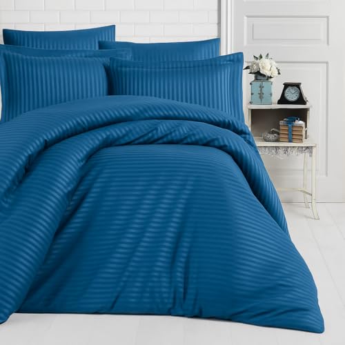 Image of Sofrito Micorfiber - Cotton Feel Duvet /Comforter Cover (Double - 91 inchx101 inch - Inches) with Solid Zipper Clousre - Bahama Blue | Solid Zipper Closure & Four Corner Ties |