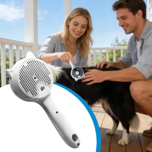 Cepillo de pelo para perros con sistema de vapor suave de silicona 3