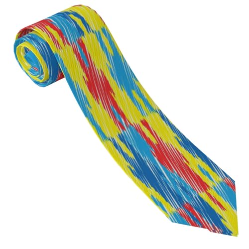 Jigsaw Pattern Men'S Classic Silk Smooth Tie, Suitable For Pairing With Formal Occasions3