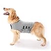 Anti-Angst-Hundejacke Hund Beruhigungsmantel Haustier Stressabbau Hemd Warme Beruhigungsweste Leichte Donner Hund Wickel Hund Angst Jacke (Hellgrau XL)