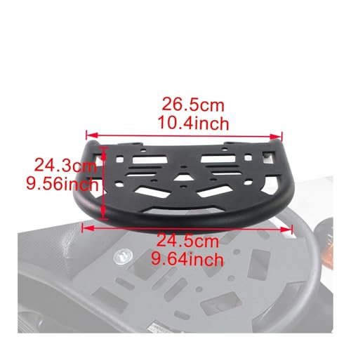 Porte-bagages arrière robuste en acier pour moto TW200 finition durable