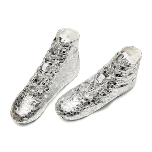 Women Jazz Shoes Split Sole Kids Dancing Sneakers Ankle Boots for Men2