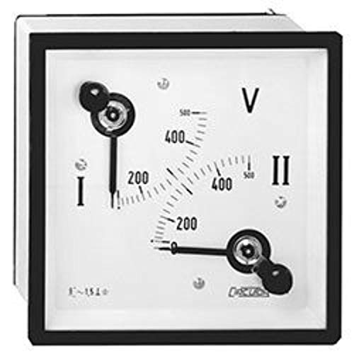 Voltmètre double 2 ec96 avec double affichage simultané 2x440V et 2x700V
