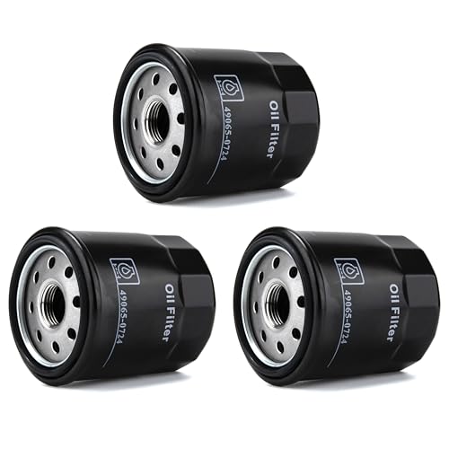 Image of 49065-0724 Oil Filter Replacement for Kawasaki 49065-7010,Compatible with Kawasaki FH381V, FH430V, FH480V, FH541V, FH580V, FH601D, FH601V, FH641V, FH680D, FH680V, FH721D, FH721V (3 pack)