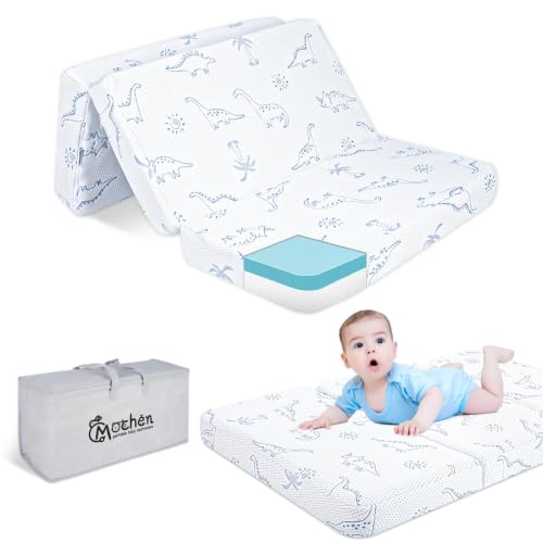 Image of Mochen Pack and Play Mattress, 38 inchx26 inch Trifold High Density Memory Foam