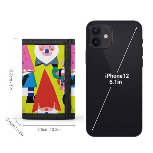 Colorful Gnomes Trifold Wallet for Men - Money Clip Slim Wallets with Multiple Card Slots Minimalist Small Front Pocket Wallet for Everyday Carry2