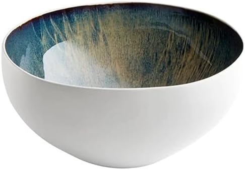 Cyan lighting 10256 Android - 14.25 Inch Large Bowl, White/Oyster Finish