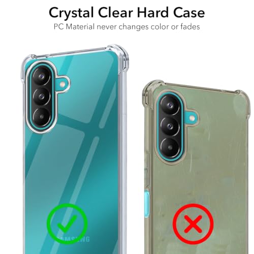 Image of Jkobi Shockproof Crystal-Clear Back Cover for Samsung Galaxy A27 5G | Samsung Galaxy M47 5G (Anti Yellow Case | Drop & Camera Protection | Hard Polycarbonate)